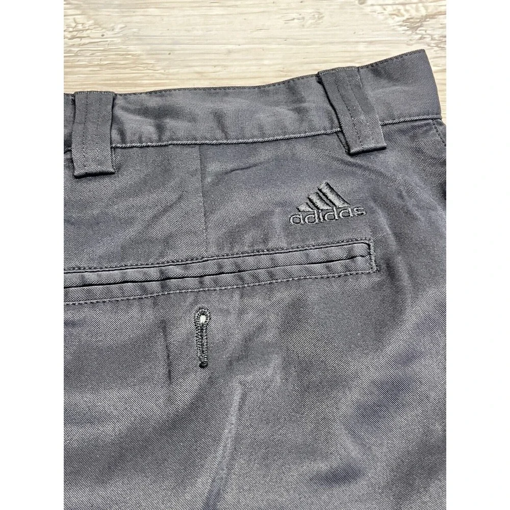 Adidas Stretch Mens Nylon Casual Golf Chino Shorts Black Size 36 Lightweight